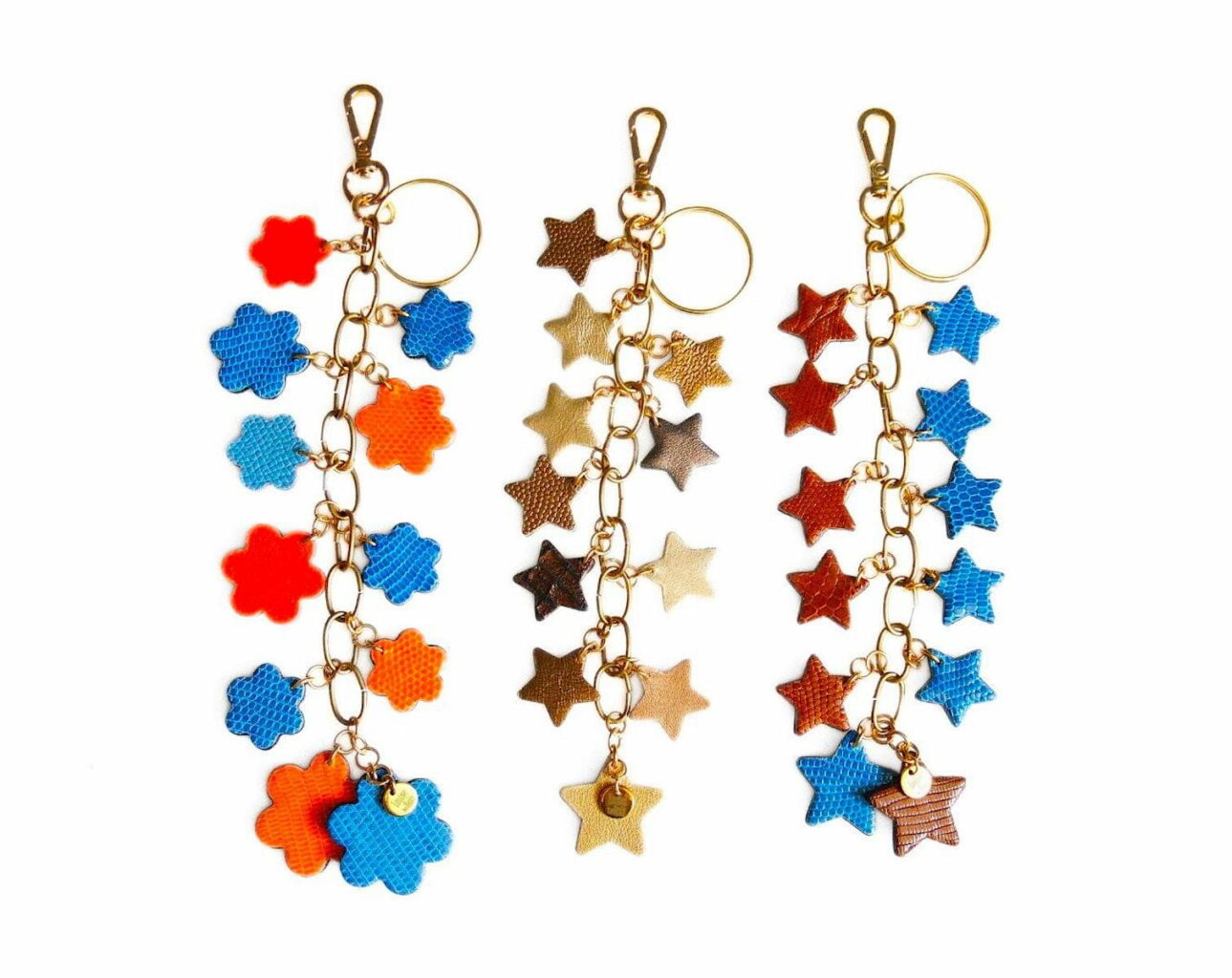 charms en cuir trio